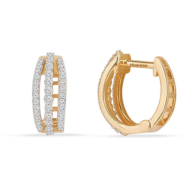 Tanishq 18KT Diamond Earrings for Women 2