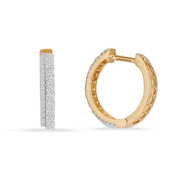 Tanishq 18KT Diamond Earrings for Women 2
