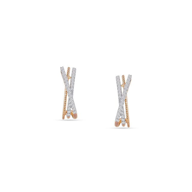 Tanishq 18KT Diamond Stud Earring for Women 