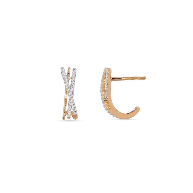 Tanishq 18KT Diamond Stud Earring for Women 2