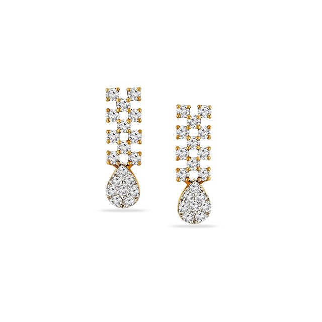 Tanishq 18KT Diamond Earrings for Women 
