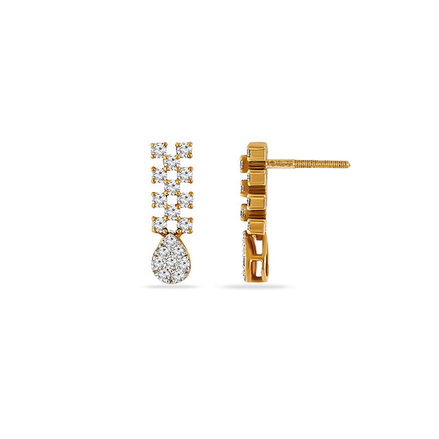 Tanishq 18KT Diamond Earrings for Women 4