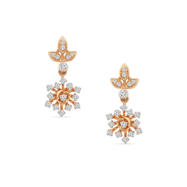 Tanishq 18KT Diamond Necklace Set for Women 4