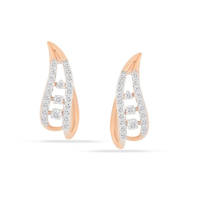 Tanishq 18KT Diamond Necklace with Earrings for Women 5