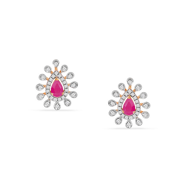 Tanishq 18KT Diamond Necklace Set for Women 3