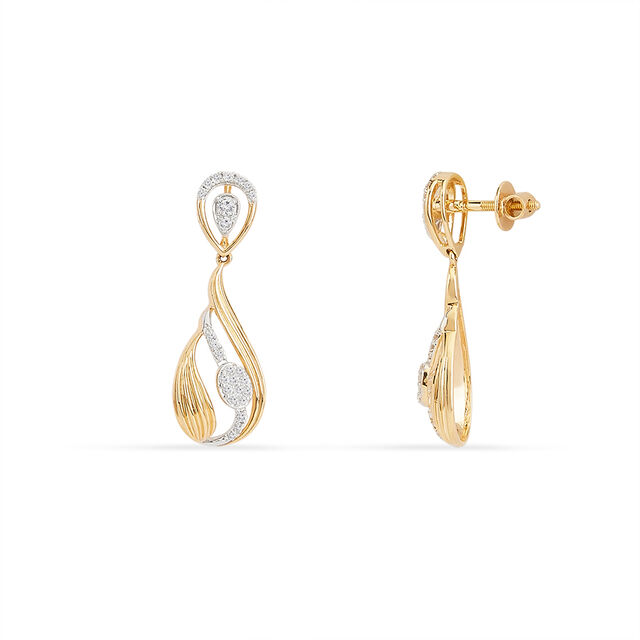 Tanishq 18KT Diamond Earrings for Women 2