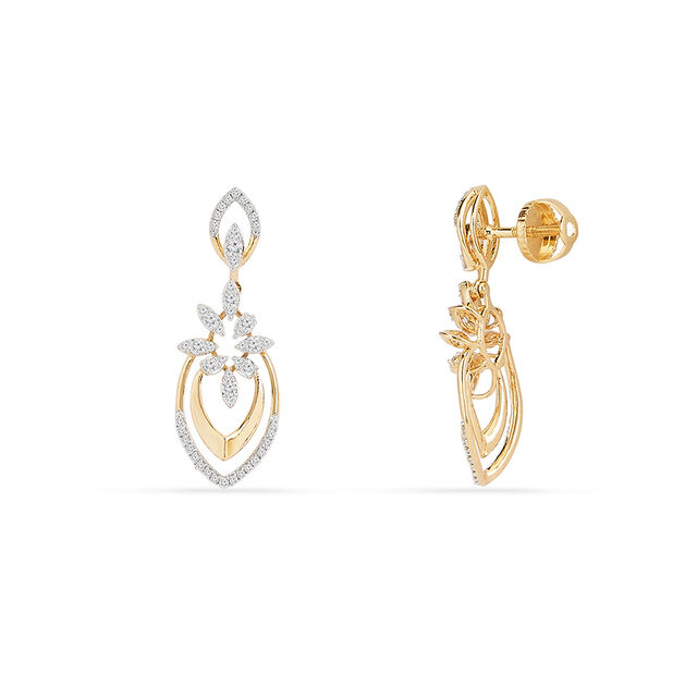 Tanishq 18KT Diamond Earrings for Women 2
