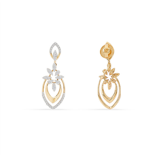 Tanishq 18KT Diamond Earrings for Women 3