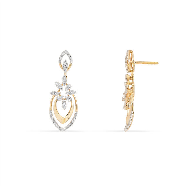Tanishq 18KT Diamond Earrings for Women 4