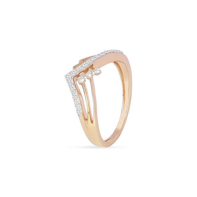 Tanishq 18KT Diamond Finger Ring for Women 2