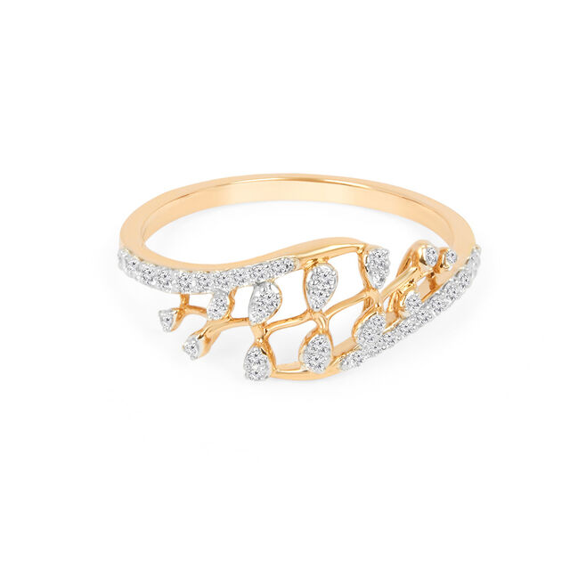 Tanishq 18KT Diamond Finger Ring for Women 