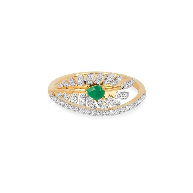 Tanishq 18KT Diamond Finger Ring for Women 