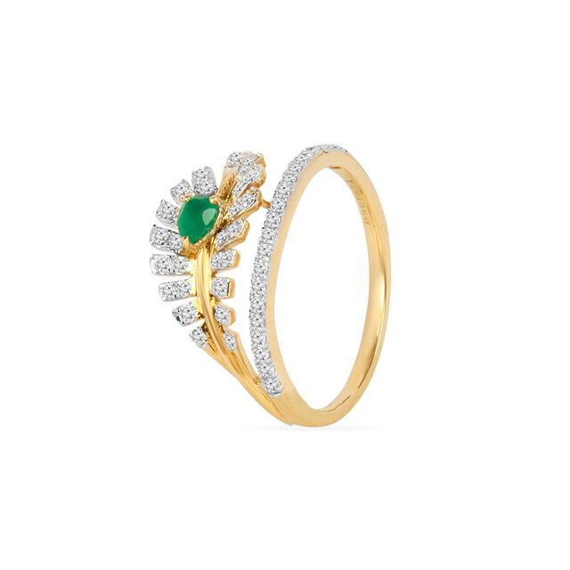 Tanishq 18KT Diamond Finger Ring for Women 2