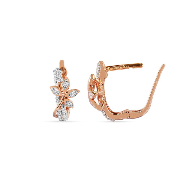 Tanishq 18KT Diamond Hoop Earring for Women 2