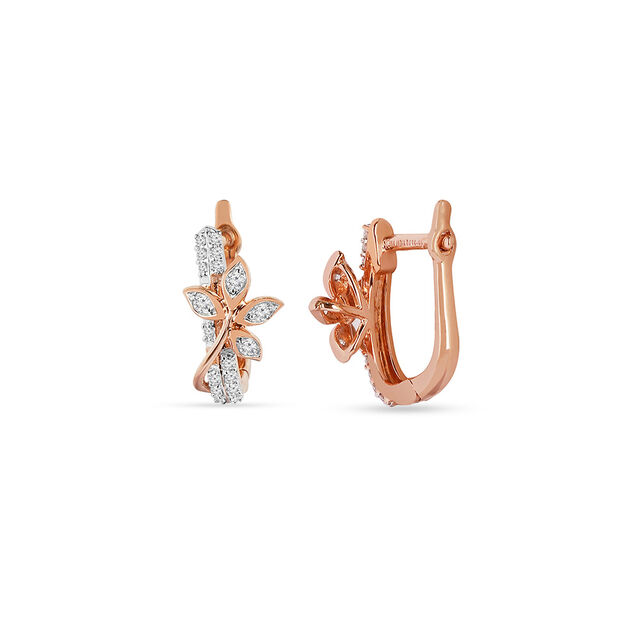 Tanishq 18KT Diamond Hoop Earring for Women 3