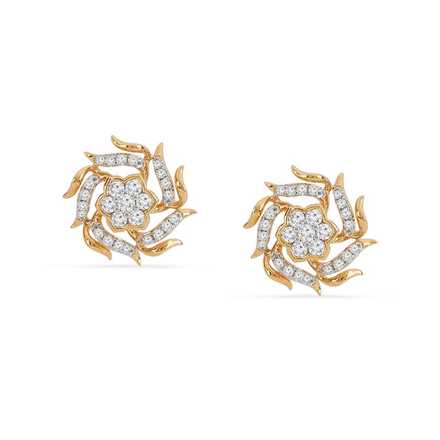 Tanishq 18KT Diamond Earrings for Women 