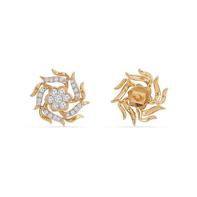 Tanishq 18KT Diamond Earrings for Women 3