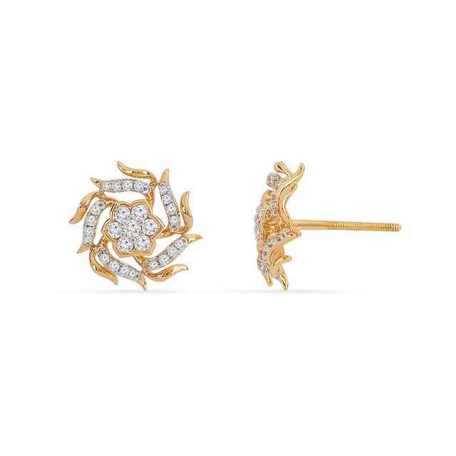 Tanishq 18KT Diamond Earrings for Women 4