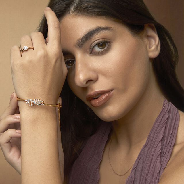 Tanishq 18KT Diamond Bangle for Women 2