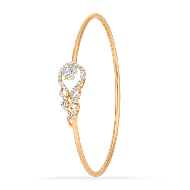 Tanishq 18KT Diamond Bangle for Women 2