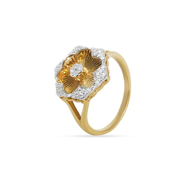 Tanishq 18KT Diamond Finger Ring 2