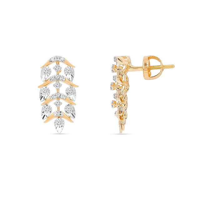 Tanishq 18KT Diamond Earrings for Women 5