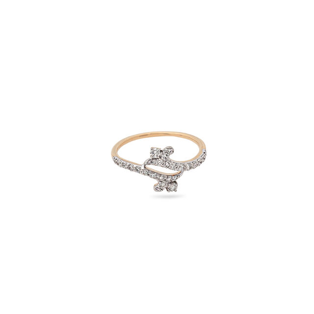 Shimmering Swirl Diamond Ring,,hi-res 