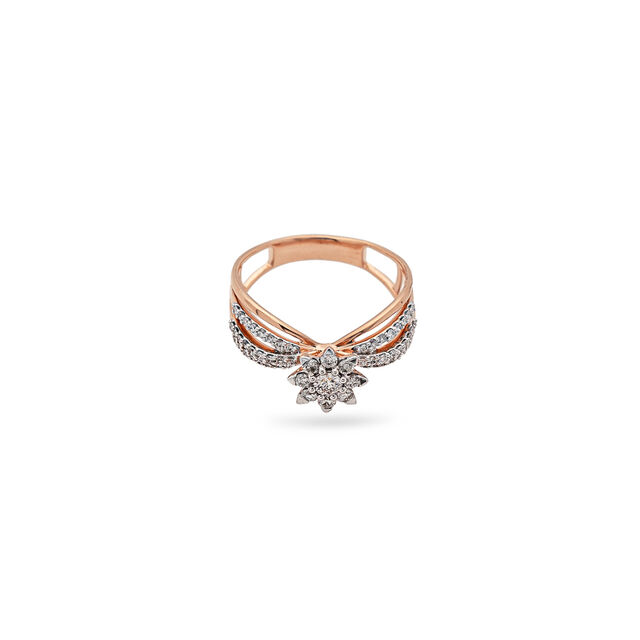 Graceful Filigree Floral Ring,,hi-res 