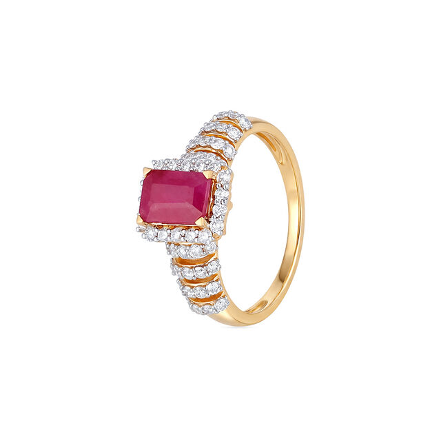 Tanishq 18KT Diamond Finger Ring 3