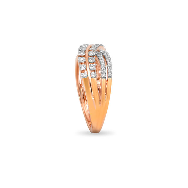 Tanishq 18 Karat Diamond Finger Ring for Women