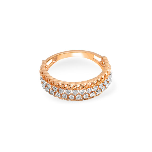 Tanishq 18 Karat Diamond Finger Ring for Women