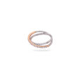 Dual Tone Diamond Infinity Ring,,hi-res 