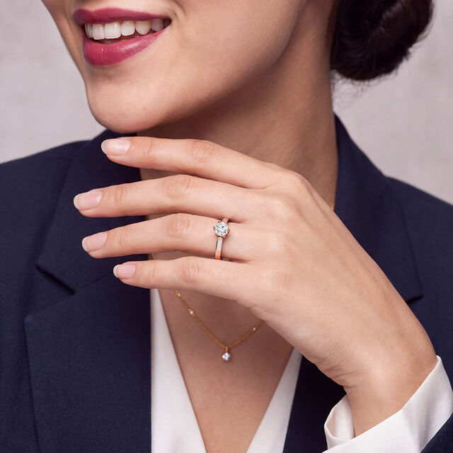 Delicate Radiant Diamond Ring 2