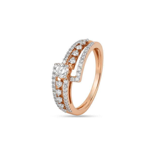 Tanishq Tiered Solitaire Ring for Women 2