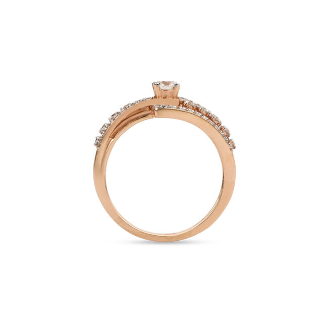 Tanishq Tiered Solitaire Ring for Women 3