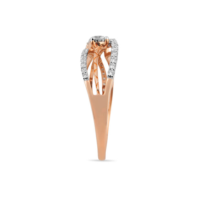 Tanishq 18 Karat Diamond Finger Ring for Women