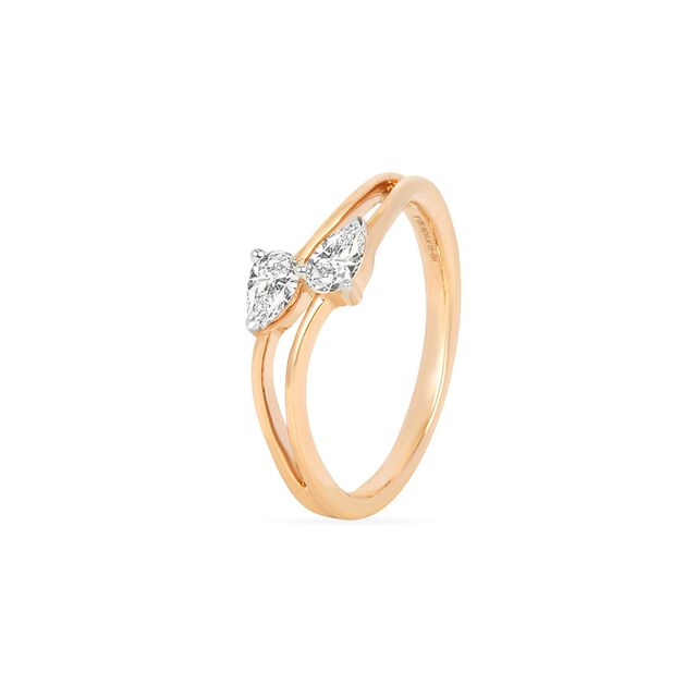 Tanishq 18KT Diamond Finger Ring for Women 2