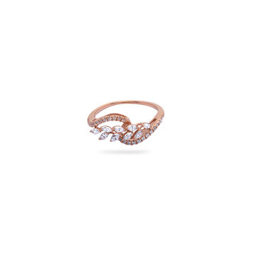 Nature's Grace Diamond Leaf Band