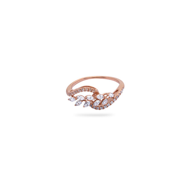 Nature's Grace Diamond Leaf Band 