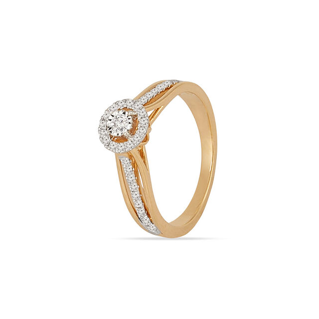 Tanishq 18KT Diamond Finger Ring for Women 4
