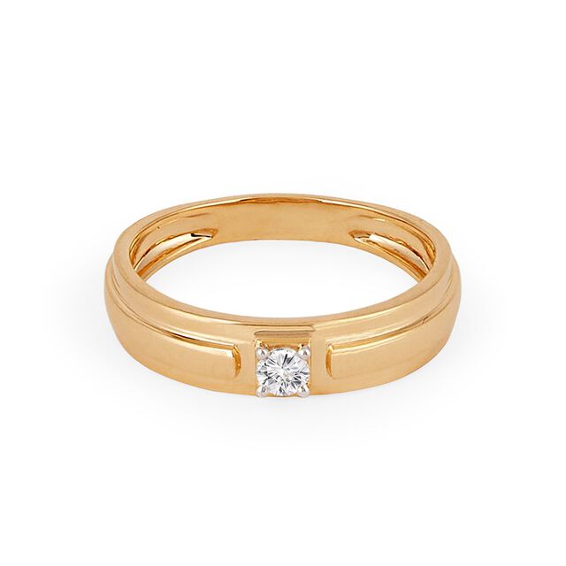 Tanishq 18KT Diamond Finger Ring for Men 