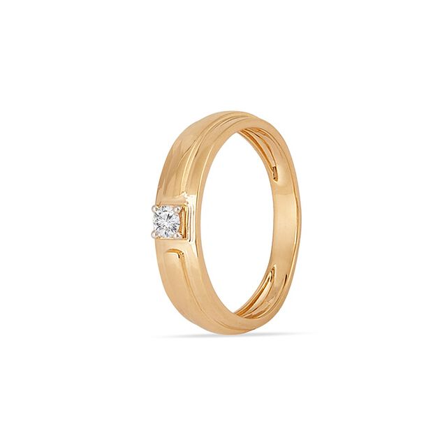 Tanishq 18KT Diamond Finger Ring for Men 3