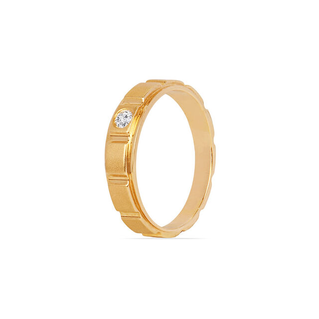Tanishq 18KT Diamond Finger Ring for Men 3