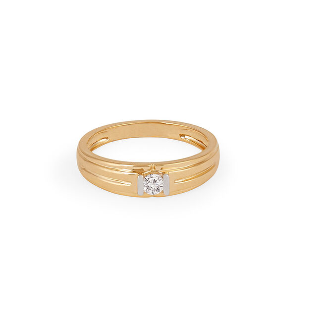 Tanishq 18KT Diamond Finger Ring for Men 