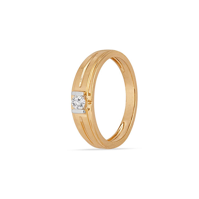 Tanishq 18KT Diamond Finger Ring for Men 3