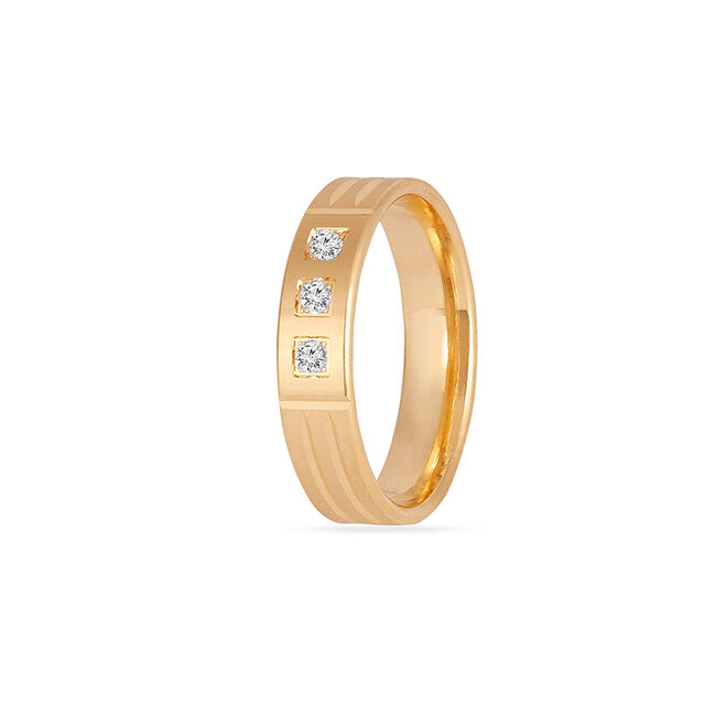 Tanishq 18KT Diamond Finger Ring for Men 5