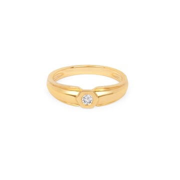Tanishq 18KT Diamond Finger Ring for Men