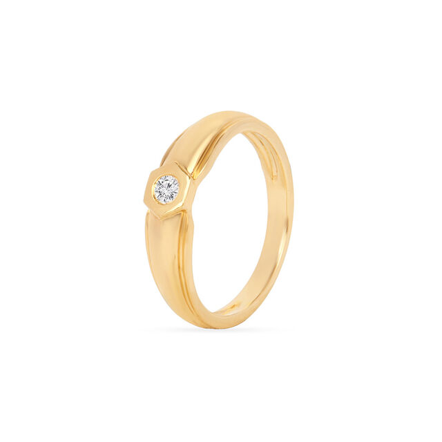 Tanishq 18KT Diamond Finger Ring for Men 2