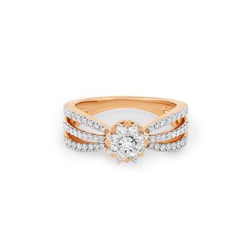 Tanishq 18KT Diamond Finger Ring for Women