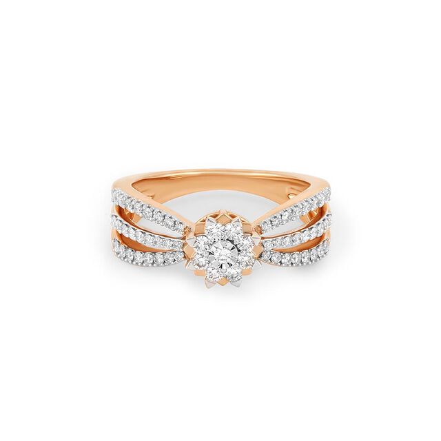 Tanishq 18KT Diamond Finger Ring for Women 